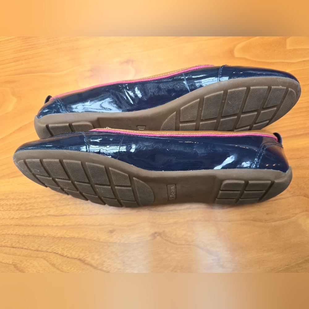 LL Bean Navy and Brown Women's rain Loafers. 9M - Picture 7 of 10